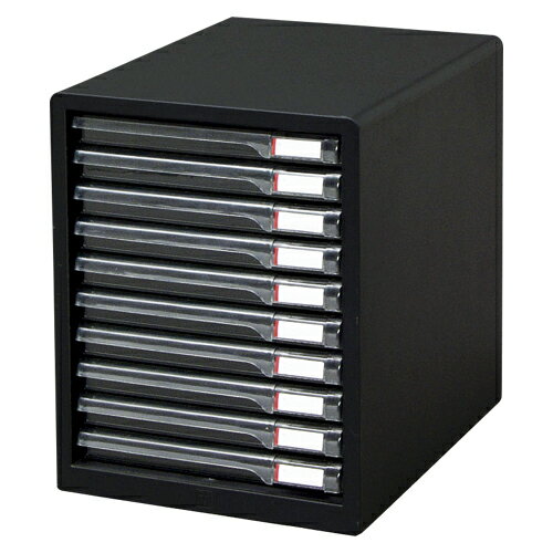 アイリスオ-ヤマ レターケース 浅型10段 ダークグレー 1 個 L-10SR 文房具 オフィス 用品【送料無料】