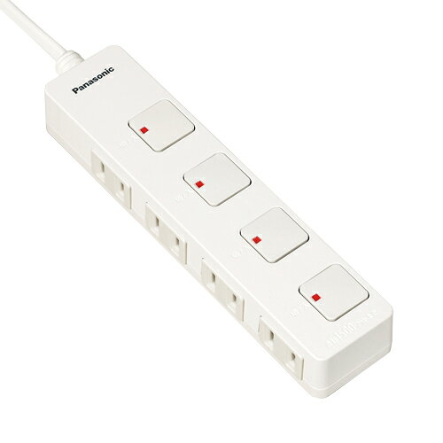 ■ランプを無くして省エネ追求。新開発、ランプレススイッチ。　押すたびに「切」「入」が変わり、白と赤で色表示します。■インテリアに調和するフラットボディ。　デザイン性を追求したプッシュスイッチ採用で、スイッチまわりのフラット化を実現。フラットボディだからリビングなどのインテリアにも調和します。■用途に応じて選べる2タイプ。　横差しコンセント/ACアダプタ対応斜め差しコンセント■シリーズ名/愛称ザ・タップZ■色ホワイト■本体サイズ（高さ×幅×奥行）［コードの長さ］ 2m■口数4個口【送料について】北海道、沖縄、離島は送料を頂きます。