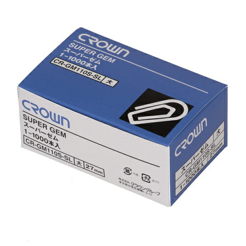Rakuten - クラウン スーパーゼム 大 1000本入 1 個 CR-GM110S-SL 文房具 オフィス 用品