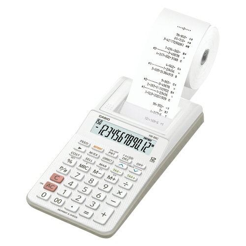 カシオ プリンター電卓 ホワイト 1 台 HR-8RC-WE 文房具 オフィス 用品【送料無料】 カシオ プリンター電卓 ホワイト 1 台 HR-8RC-WE 文房具 オフィス 用品【送料無料】