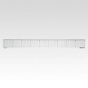 クラウン 再生ペット方眼直定規 45cm 1 本 CR-HR45R 文房具 オフィス 用品