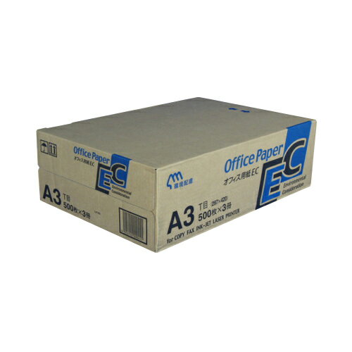 文運堂 コピー用紙 A3 500枚×3冊 1 梱 オフィスECA3 文房具 オフィス 用品【送料無料】