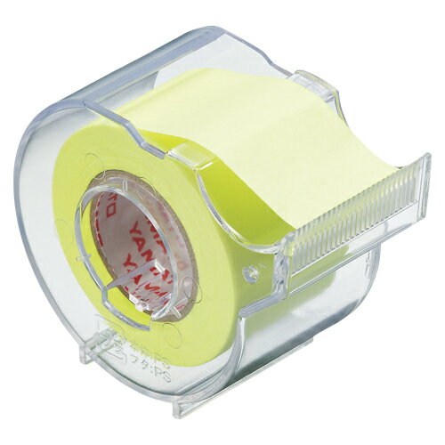 ヤマト メモックロールテープ レモン SR-25CH-LEJANコード：4903076101182好きな長さに自由にカット、貼って、はがせる 全面粘着剤付紙テープ！素材原材料：上質蛍光紙、再生PS材、アクリル系生産国：日本ロール状全面粘着なので書き込む分量に応じて好きな長さにカットできます。弱粘着なので簡単に貼ってはがすことが可能。全面粘着なのでピタッと貼れて剥がれ落ちにくくなっています。テープ：上質蛍光紙、カッター材質：再生PS材、粘着剤：アクリル系【送料について】北海道、沖縄、離島は送料を頂きます。