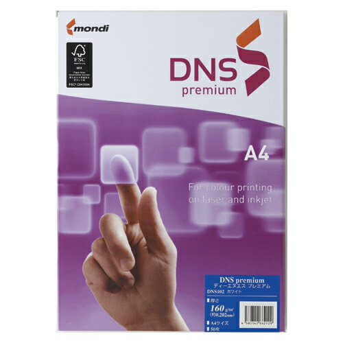 伊東屋 DNS　プレミアム　A4　160g　ホワイト　50枚 DNS102 1束