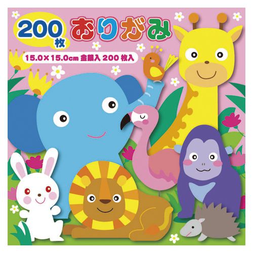 トーヨー 徳用おりがみ 15cm 200枚 No500 090203 1冊