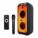 スピーカー 大型 イベント フレイムLEDパーティースピーカーCTEY-2080F マイク付き パーティー 催し 音響 司会 音声 出し物 拡声器 音楽 CIC...