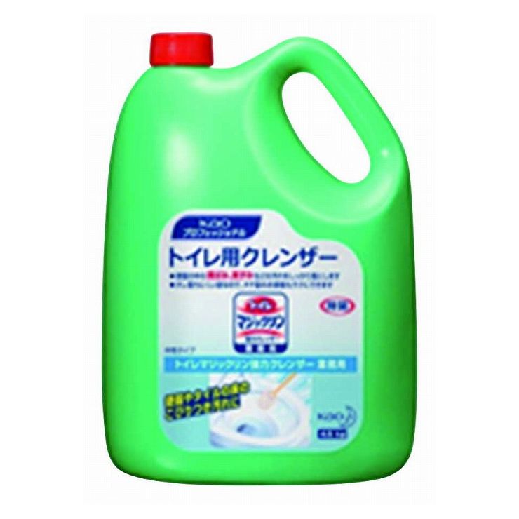 花王 花王トイレマジックリン 4.5L 090028JANコード：4901301021212規格：容量4.5lサイズ：サイズ容量1：材質：酸化アルミニウム・エタノール 他生産地：日本洗浄・研磨の2つのはたらきで、便器やタイルの汚れ・黄ばみをすっきり落とすクレンザータイプのトイレ用洗剤です。肌や服についても安心な中性タイプ。タレ落ちにくい液なので、タテ面のおそうじもラクです。 【送料について】北海道、沖縄、離島は送料を頂きます。