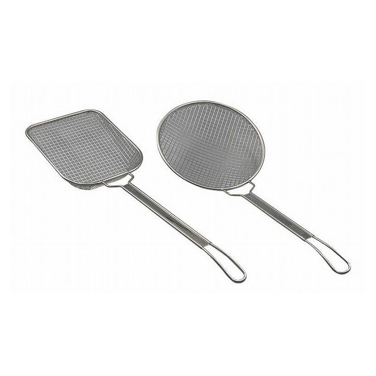 石浜金物工業 フジボシ18-8丸型フライ揚 特大 604217