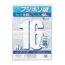 フジナップ フジ ポリ袋 No16 (500枚入) 377085【送料無料】