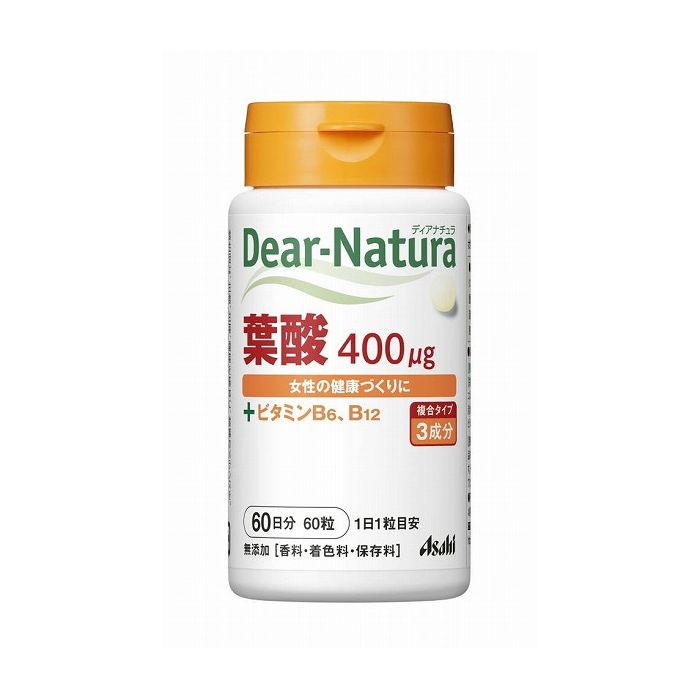 アサヒグループ食品 ディアナチュラ 葉酸 540? 60粒 健康食品 サプリ サプリメント 栄養 補助 健康 予防 手軽 飲みやすい