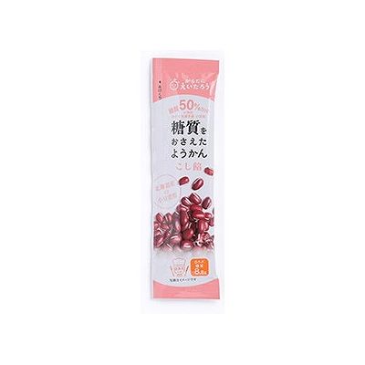 商品概要メーカー：榮太樓總本鋪商品名：【軽】からだにえいたろう糖質を抑えたようかんこしあん（27g）区分：食品内容量：27g商品概要：ロカボが提唱するおやつの適正糖質量、1食当り10g以下を実現JANコード：4589929457080商品コード：078348511商品の特徴食・楽・健康協会、山田先生監修・ロカボ（緩やかな糖質制限＝新時代の適正糖質摂取）の、北海道産小豆本来の風味と美味しさがある、こしあんようかん。当社ひとくち煉羊羹小豆比50％糖質カットで1本8．8g原材料／成分／素材／材質こし餡（難消化性デキストリン、小豆（北海道産）、グラニュー糖、食物繊維、小豆皮粉末（小豆（北海道産）））（国内製造）、グラニュー糖、水飴、寒天、食塩／甘味料（ソルビトール、ラカンカ抽出物）栄養成分1本（27g）当たり・熱量：54kcal・タンパク質：0．8g・脂質：0．0g・炭水化物：16．1g・ー糖質：9．5g・ー食物繊維：6．6g・食塩相当量：0．03g・※ソルビトールを除いた糖質量8．8g味／香りこしあん賞味期限／使用期限（製造から）540日原産国・製造国日本使用方法／召し上がり方手軽に手が汚れずに食べれるスティックタイプのようかんです。保存方法直射日光、高温多湿を避けて保存してください。使用上の注意賞味期限は未開封状態の期限です。開封後はお早めにお召し上がりください。フィルムの角で手などを傷つけないよう、充分にご注意ください。発売元／製造元／輸入元榮太樓總本鋪※予告なくパッケージリニューアルをされる場合がございますがご了承ください。※パッケージ変更に伴うご返品はお受け致しかねます。※メーカーの都合により予告なくパッケージ、仕様等が変更となる場合がございます。※当店はJANコードにて管理を行っている為、それに伴う返品、交換等はお受けしておりませんので事前にご了承の上お買い求めください。【送料について】北海道、沖縄、離島は送料を頂きます。