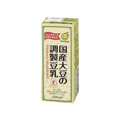 国産大豆の調整豆乳(200mL) 124444855【送料無料】