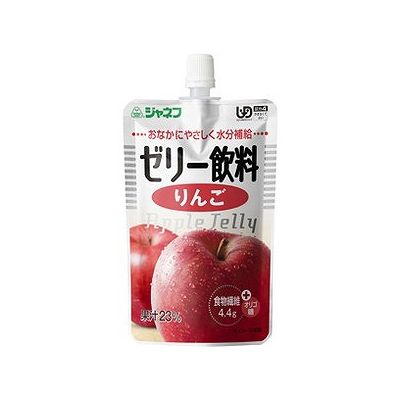 商品概要メーカー：キユーピー商品名：【軽】ジャネフゼリー飲料りんご（100g）区分：食品内容量：100g商品概要：介護を必要とする方に多い便秘に配慮し、食物繊維とガラクトオリゴ糖を配合しています。JANコード：4901577038211商品コード：070922168商品の説明賞味期限：12ヶ月加齢により飲み込む力が低下することで、食品が誤って気管に入りやすくなることが知られています。この現象は水分の多い食品を食べる時に起こりやすく、水分が分離したゼリー状食品も原因の一つとなるため、ゼリー状食品で水分補給を行う介護現場では特に配慮が必要です。「ジャネフゼリー飲料」は水分が分離しにくく、飲み込みやすいなめらかな食感のゼリー飲料です。使用上の注意・必要量を器に移し、スプーンなどで少しずつ使用してください。使用方法・必要量を器に移し、スプーンなどで少しずつ使用してください。・冷やすとより一層おいしくなります。成分原材料名りんご、砂糖類（果糖ぶどう糖液糖、砂糖）、ガラクトオリゴ糖、食物繊維、糊料（増粘多糖類）、香料、酸味料、pH調整剤、酸化 防止剤（ビタミンC、ローズマリー抽出物）栄養成分：1袋（100g）当たりエネルギー70kcalたんぱく質0.0g脂質0.0g糖質15.7g食物繊維4.4gナトリウム26mg(ガラクトオリゴ糖)2g(水分)79.9g賞味期限／使用期限（製造から）1年メーカー名キユーピー内容量100g商品区分食品※予告なくパッケージリニューアルをされる場合がございますがご了承ください。※パッケージ変更に伴うご返品はお受け致しかねます。※メーカーの都合により予告なくパッケージ、仕様等が変更となる場合がございます。※当店はJANコードにて管理を行っている為、それに伴う返品、交換等はお受けしておりませんので事前にご了承の上お買い求めください。【送料について】北海道、沖縄、離島は送料を頂きます。