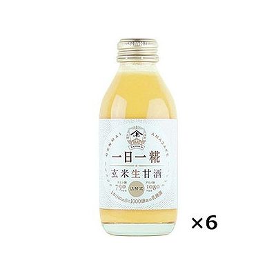 一日一糀 玄米生甘酒(140mLX6本) 024304412【送料無料】