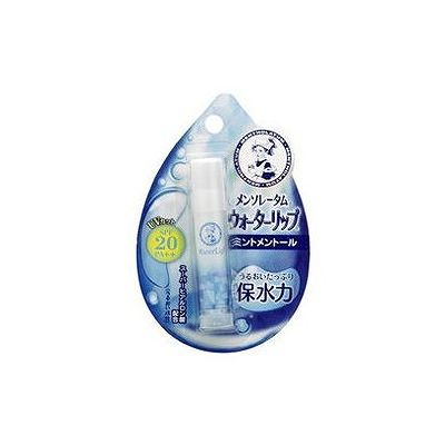 商品概要メーカー：ロート製薬商品名：メンソレータムウォーターリップミントメントール（4．5g）区分：日用雑貨内容量：4．5gX1本商品概要：●リップクリーム●スティック型●香り：ミントメントール●内容量：4．5g●原産国：日本JANコード：4987241125395商品コード：012719069商品の説明○うるおいのヴェールでつつみ、うるおいあふれるぷるぷるくちびるに導くリップスティックです。○スーパーヒアルロン酸やコラーゲン、アロエベラ葉エキス、スクワランを配合。○すっきりさわやかなミントメントールの香りとすーっとなじむ心地良い使用感。○SPF20、PA＋＋使用上の注意≪定められた使用法を守ること≫◆傷、はれもの、湿疹等の異常がある時は使用しないでください。また、赤み、はれ、かゆみ、刺激等の異常があらわれた時は使用を中止し、皮フ科専門医等にご相談ください。◆出しすぎると折れることがありますのでご注意ください。◆衣服等につかないようご注意ください。材質によっては落ちにくいことがあります。保存方法◆高温や直射日光のあたる場所での保管は避けてください。使用方法・くちびるに2〜3回重ねてつけてください。・唇の繊維にそって縦になぞって下さい。・強くこすりつけると唇を傷つけてしまうので、やさしくなぞって下さい。成分水添ポリイソブテン、ジフェニルシロキシフェニルトリメチコン、ワセリン、ラノリン、ポリエチレン、イソノナン酸イソトリデシル、メトキシケイヒ酸エチルヘキシル、ミネラルオイル、マイクロクリスタリンワックス、アセチルヒアルロン酸Na（スーパーヒアルロン酸）、水溶性コラーゲン、アロエベラ葉エキス、スクワラン、ハチミツ、ヒアルロン酸Na、ホエイ（牛乳）、ヤシ油、酢酸トコフェロール、水、BG、DPG、t−ブチルメトキシジベンゾイルメタン、オレイン酸ポリグリセリル−4、メントール、香料賞味期限／使用期限（製造から）3年メーカー名ロート製薬内容量4．5gX1本商品区分日用雑貨※予告なくパッケージリニューアルをされる場合がございますがご了承ください。※パッケージ変更に伴うご返品はお受け致しかねます。※メーカーの都合により予告なくパッケージ、仕様等が変更となる場合がございます。※当店はJANコードにて管理を行っている為、それに伴う返品、交換等はお受けしておりませんので事前にご了承の上お買い求めください。【送料について】北海道、沖縄、離島は送料を頂きます。