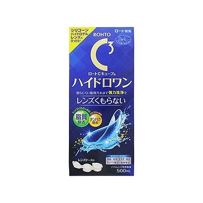 商品概要メーカー：ロート製薬商品名：ロートCキューブハイドロワン（500mL）区分：医薬部外品内容量：500mL商品概要：【医薬部外品】シリコーンハイドロゲルレンズに最適なコンタクトケア剤！レンズくもらない！クリアな視界にJANコード：4987241140589商品コード：012730204商品の特徴視界が白くくもる原因の“脂質汚れ”除去にこだわった処方です。落ちにくい脂質汚れまで強力洗浄でレンズくもらない！クリアな視界に！うるおい成分ヒアルロン酸Na配合。ワンタッチ式レンズケース付き！効能・効果ソフトコンタクトレンズ（グループI〜IV）の消毒有効成分1mL中にポリヘキサニド塩酸塩0．001mg含有原材料／成分／素材／材質配合成分：粘稠剤、等張化剤、緩衝剤、安定剤、界面活性剤、pH調整剤賞味期限／使用期限（製造から）3年使用方法／召し上がり方あらかじめ、ソフトコンタクトレンズを取り扱う前に必ず石けんで手をよく洗います。■ステップ1こすり洗い目からはずしたソフトコンタクトレンズを手のひらにのせます。レンズの表面に本剤を数滴つけて、レンズの両面を各々、20〜30回指で軽くこすり洗いします。■ステップ2すすぎこすり洗いしたソフトコンタクトレンズの両面を本剤で十分にすすぎます。■ステップ3消毒・保存レンズケースに本剤を満たし、レンズを完全にひたし、ケースのフタをしっかりと閉めます。そのまま4時間以上放置すると消毒が完了します。※レンズと瞳のために、本剤ですすいでから装着することをおすすめします。発売元／製造元／輸入元ロート製薬※予告なくパッケージリニューアルをされる場合がございますがご了承ください。※パッケージ変更に伴うご返品はお受け致しかねます。※メーカーの都合により予告なくパッケージ、仕様等が変更となる場合がございます。※当店はJANコードにて管理を行っている為、それに伴う返品、交換等はお受けしておりませんので事前にご了承の上お買い求めください。【送料について】北海道、沖縄、離島は送料を頂きます。
