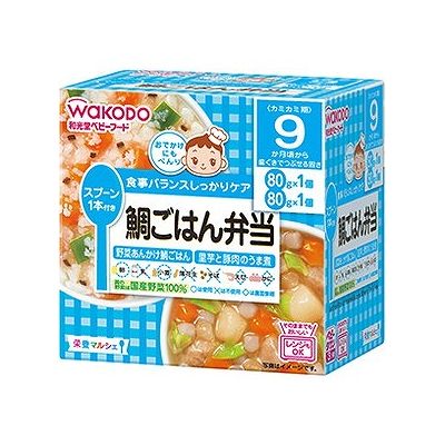 商品概要メーカー：アサヒグループ食品（和光堂）商品名：【軽】栄養マルシェ鯛ごはん弁当（80g×2個）区分：食品内容量：80g×2個商品概要：「野菜あんかけ鯛ごはん」と「里芋と豚肉のうま煮」の詰め合わせです。スプーン付（1個）で外出に便利です...