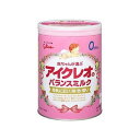 商品概要メーカー：江崎グリコ商品名：【軽】アイクレオのバランスミルク（800g）区分：食品内容量：800g商品概要：●母乳に近い「あっさりした甘い」味母乳と同じ乳糖を配合しています。●母乳（初乳）と同じ黄色母乳、特に初乳の色と同じ「黄色」です。この黄色い色は母乳の初乳中にたくさん含まれているβ−カロテンという色素です。●母乳に近い「香り」主原料である乳製品や食用の油脂にこだわり、成分ひとつひとつを母乳に近づけているので、母乳に近い「香り」がします。●母乳と同量のナトリウム量母乳と同じナトリウム量にしていますので、赤ちゃんの繊細な体にやさしいミルクです。※生後9ヵ月間（哺乳量230リットルとして）で摂取するナトリウム量を食塩量へ換算（食塩量換算式：ナトリウム量g×2．54）●DHAに変わるα−リノレン酸を含むエゴマ油アイクレオのミルクにはα‐リノレン酸を含むエゴマ油を配合しています。このαリノレン酸は赤ちゃんの体内でDHAに変わります。α−リノレン酸がDHAに変わります●ビフィズス菌を増やすガラクトオリゴ糖母乳に含まれるビフィズス菌を増やすガラクトオリゴ糖を配合しています。●赤ちゃんの健康な発育に役立つヌクレオチド赤ちゃんの発育に必要な、母乳に含まれる主要な5種類のヌクレオチドを配合しています。JANコード：4987386070215商品コード：024501175商品の説明●母乳に近い「あっさりした甘い」味母乳と同じ乳糖を配合しています。●母乳（初乳）と同じ黄色母乳、特に初乳の色と同じ「黄色」です。この黄色い色は母乳の初乳中にたくさん含まれているβ−カロテンという色素です。●母乳に近い「香り」主原料である乳製品や食用の油脂にこだわり、成分ひとつひとつを母乳に近づけているので、母乳に近い「香り」がします。●母乳と同量のナトリウム量母乳と同じナトリウム量にしていますので、赤ちゃんの繊細な体にやさしいミルクです。※生後9ヵ月間（哺乳量230リットルとして）で摂取するナトリウム量を食塩量へ換算（食塩量換算式：ナトリウム量g×2．54）●DHAに変わるα−リノレン酸を含むエゴマ油アイクレオのミルクにはα‐リノレン酸を含むエゴマ油を配合しています。このαリノレン酸は赤ちゃんの体内でDHAに変わります。α−リノレン酸がDHAに変わります●ビフィズス菌を増やすガラクトオリゴ糖母乳に含まれるビフィズス菌を増やすガラクトオリゴ糖を配合しています。●赤ちゃんの健康な発育に役立つヌクレオチド赤ちゃんの発育に必要な、母乳に含まれる主要な5種類のヌクレオチドを配合しています。使用上の注意●開缶後は特に湿気や虫、髪の毛などが入らないようにしっかりフタを閉め、直射日光を避けて乾燥した涼しい場所に保管し、1ヶ月以内に使い切るようにしてください。●専用スプーンは缶とは別に衛生的に保管してください。●粉が湿気を帯びたりしますので、冷蔵庫や冷凍庫には保管しないでください。●電子レンジで加熱しないでください。●赤ちゃんの体質や健康状態によっては、医師、薬剤師、助産師、保健師、看護師、管理栄養士、栄養士にご相談ください。成分【原材料】調整食用油脂（分別ラード、オレオ油、大豆油、ヤシ油、パームオレイン）、乳糖、ホエイパウダー、脱脂粉乳、たんぱく質濃縮ホエイパウダー、ガラクトオリゴ糖、エゴマ油、レシチン（大豆由来）、塩化カルシウム、クエン酸ナトリウム、ビタミンC、水酸化カルシウム、炭酸カリウム、タウリン、イノシトール、硫酸第一鉄、5−シチジル酸、硫酸亜鉛、5−ウリジル酸ナトリウム、ビタミンE、ニコチン酸アミド、パントテン酸カルシウム、5−アデニル酸、5−イノシン酸ナトリウム、5−グアニル酸ナトリウム、硫酸銅、ビタミンB1、ビタミンA、ビタミンB2、ビタミンB6、β−カロテン、葉酸、ビタミンD3、ビタミンB12【栄養成分】100gあたりエネルギー：523kcal、たんぱく質：12．0g、脂質：28．0g、炭水化物：55．9g、ナトリウム：120mg、ビタミンA：430μg、ビタミンB1：0．6mg、ビタミンB2：0．9mg、ビタミンB6：0．3mg、ビタミンB12：1．2μg、ビタミンC：60mg、ビタミンD：8．3μg、ビタミンE：6．0mg、ビタミンK：25μg、ナイアシン：5．0mg、葉酸：80μg、パントテン酸：4．3mg、β−カロテン：190μg、コレステロール：30mg、カルシウム：350mg、リン：220mg、鉄：7．1mg、カリウム：450mg、マグネシウム：37mg、銅：0．37mg、亜鉛：2．9mg、イノシトール：50mg、リノール酸：3．3g、α−リノレン酸：0．6g、塩素：310mg、コリン：50mg、リン脂質：220mg、タウリン：30mg、ヌクレオチド：20mg、スフィンゴミエリン：40mg、ガラクトオリゴ糖：0．5g、灰分：2．1g、水分：2．0gアレルギー物質：乳、大豆賞味期限／使用期限（製造から）540日メーカー名江崎グリコ内容量800g商品区分食品※予告なくパッケージリニューアルをされる場合がございますがご了承ください。※パッケージ変更に伴うご返品はお受け致しかねます。※メーカーの都合により予告なくパッケージ、仕様等が変更となる場合がございます。※当店はJANコードにて管理を行っている為、それに伴う返品、交換等はお受けしておりませんので事前にご了承の上お買い求めください。【送料について】北海道、沖縄、離島は送料を頂きます。