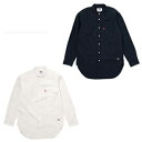 DICKIES ディッキーズ COOL MAXプリント入りBDシャツ ロング丈ルーズフィットノーカラーシャツ 171M20WD09 シャツ おしゃれ【ポイント10倍】【送料無料】