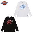 ディッキーズ Dickies CVC 天竺 ビックロゴ プリント Tシャツ 183M30WD40 トップス 長袖 ロングスリーブシャツ メンズ S M L Xl【ポイント10倍】【送料無料】
