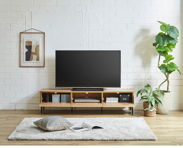 テレビ台 幅160 完成品 日本製 フィスバ おしゃれ ガラス扉タイプ ナチュラル ブラウン ホワイト ローボード セラミック 脚付き テレビ台 木製 テレビボード TV台 TVボード テレビラック 国産家具 (代引不可)【送料無料】 [3]