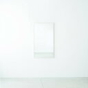 【2個セット】細枠ウォールミラー(60×90)(ホワイト/白) 天然木/姿見鏡/スリム/高級感/木製/飛散防止加工/壁掛け/北欧風/日本製/完成品/業務用/NK...