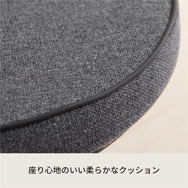 【2脚セット】クラシカルチェア(グレー) 折りたたみ椅子 カウンターチェア スチール イス 背もたれ付 コンパクト スリム キッチン パイプイス モダン カフェ ファブリック 布 完成品 業務用 NK-072 [3]