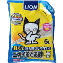 (まとめ) LION ニオイをとる砂 軽量タイプ 5L (ペット用品) 【×3セット】 (代引不可)