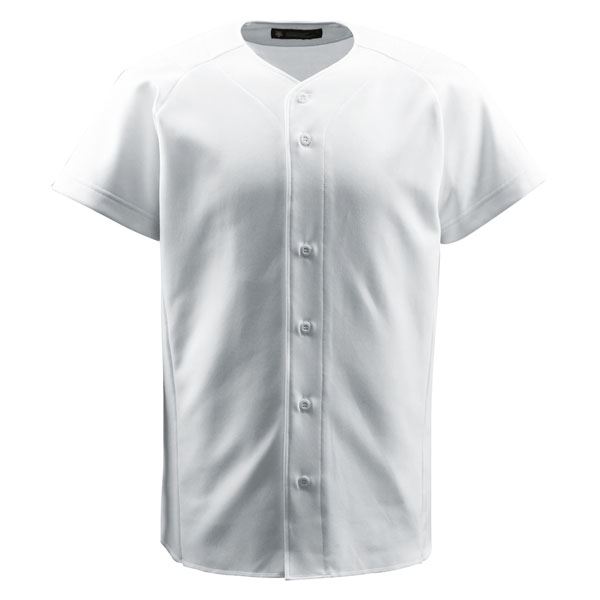 デサント（DESCENTE） ジュニアフルオープンシャツ （野球） JDB1011 Sホワイト 130 (代引不可)
