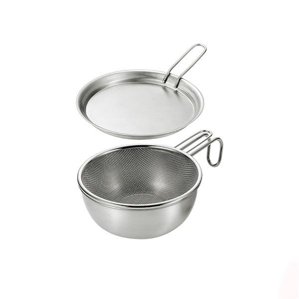 燕熟の技 シェラカップ・ボウル15cm・手付きザル・蓋トレー付き EJSB-500