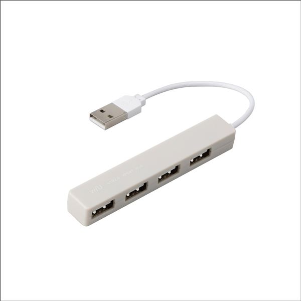w/U USB 4ポート変換ハブ シルキーグレー WU-UH2594GY (代引不可)