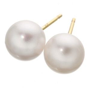 リコメン堂のK18/7mmあこやピアス (代引不可)｜アングル2