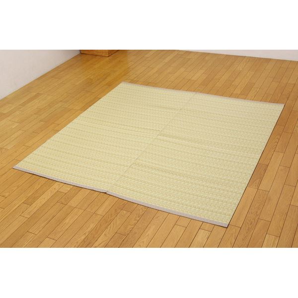 洗える PPカーペット/ラグマット 【ベージュ 本間3畳 約191cm×286cm】 日本製 防ダニ 防カビ 『バルカン』 (代引不可)