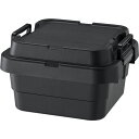 収納ボックス 収納ケース 幅40×奥行39×高さ24cm 浅型 18L ブラック 3個セット ふた付 トランクカーゴ LOW アウトドア キャンプ (代引不可)(3)