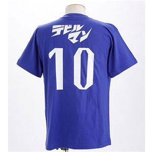 むかしむかし アニメコラボ!サッカーW杯日本代表応援Tシャツ 【10番 デビルマン】 ジャパンブルー S【S1】