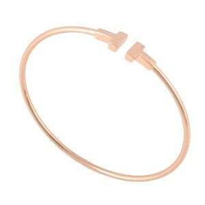 Tiffany&CO(ティファニー)33419643TiffanyTナローワイヤーブレスレットスモール18KRGバングル【】【ポイント10倍】