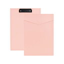 (まとめ) セキセイ セパルポケットクリップボードペールピンク A4タテ型 【×5セット】