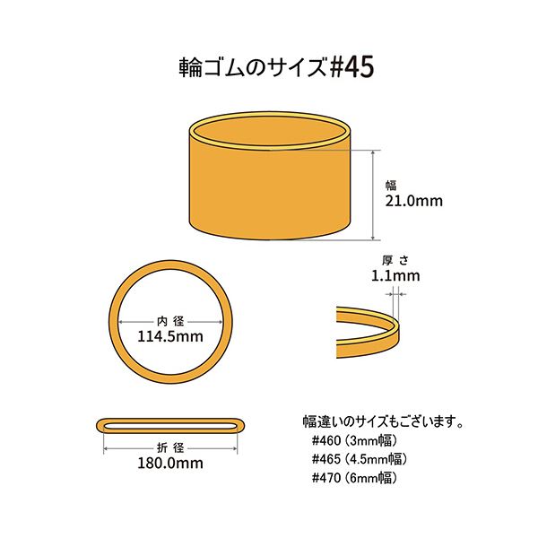 （まとめ） 共和 オーバンド#45 内径114.5mm 50g入 透明袋 GPA-N-009 1袋 【×3セッ...