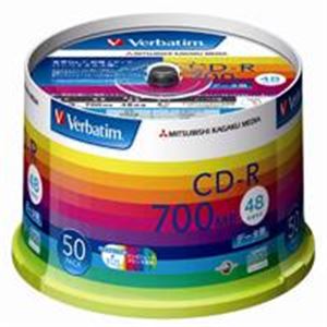 三菱化学メディア CD-R <700MB> SR80SP50V1 50枚 (代引不可)