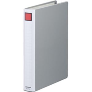 (業務用10セット) キングジム パイプ式ファイル/スーパードッチ脱着イージー 【A4/タテ型】 とじ厚：30mm 2473A グレー
