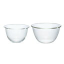 HARIO 耐熱ガラス製ボウル 2個セット 1500/2200ml 各1個 MXP-2606 日本製 (代引不可)
