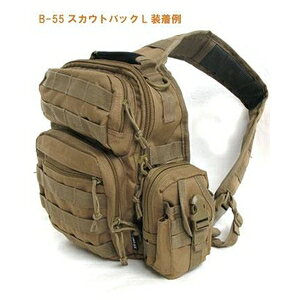 リコメン堂の多機能 MO LLEバッグ 対応防水布使用ポーチ BP061YN コヨーテ ブラウン (代引不可)｜アングル2