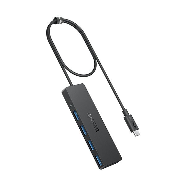 アンカージャパン ANKER USB-C データハブ（4-in-1 5Gbps） 60cmケーブル ブラック A8309012 1個