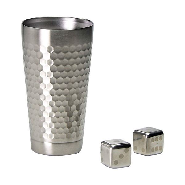 フローズンキューブ 二重タンブラー350ml&キューブ2P タンブラーφ7.5×13.7cm、キューブ2.5×2.5×2.5cm C..
