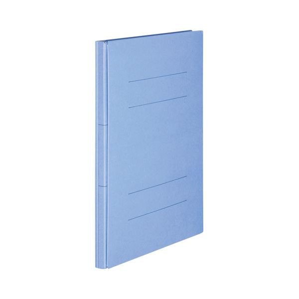 （まとめ） TANOSEE背幅伸縮フラットファイル A4タテ 1000枚収容 背幅18~118mm ブルー 1冊 【×10セット】