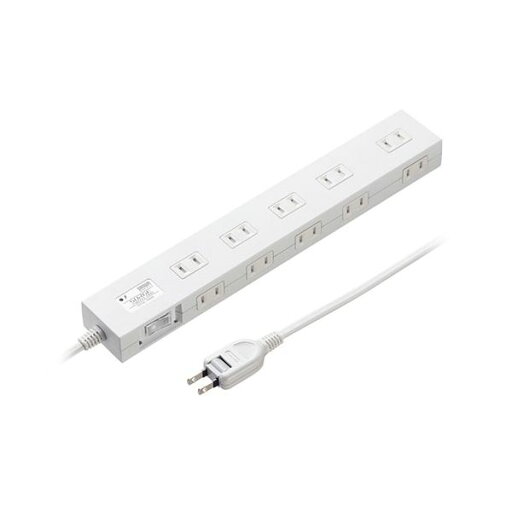 サンワサプライ 雷ガードタップ 1m ホワイト TAP-SP2110N-1W サンワサプライ 雷ガードタップ 1m ホワイト TAP-SP2110N-1W