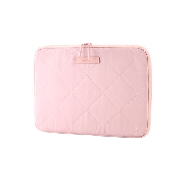 エレコム キルティングインナーケース クロスステッチ オトナ可愛いデザイン マカロンピンク BM-IBQTX14PN