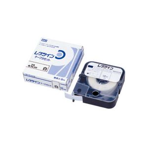 レタツイン用テープカセット 12mm×8m 白 (代引不可)