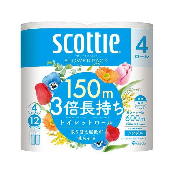 スコッティ フラワー3倍長持ち S 4R×12P