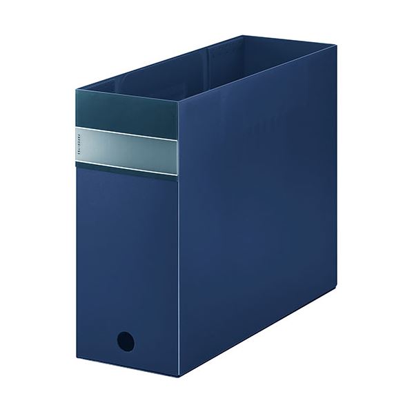 (まとめ) KING JIM(キングジム) フェイバリッツ ボックスファイル 透明 A4 ネイビー KJ-FV4903T-NV 【×3セット】 (代引不可)